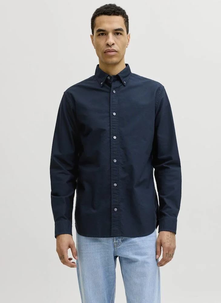 JACK & JONES Solid Regular Fit Shirt